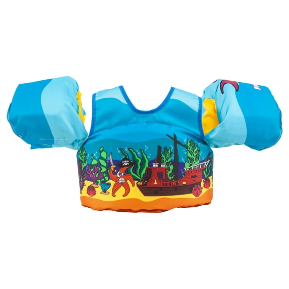 Body Glove Paddle Pals Life Jacket USCG Approved, Kids Swim Vest, 30 to 50 lbs, Fish Tank