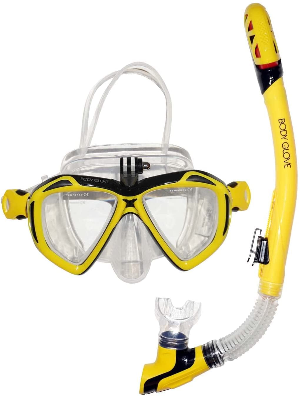 Body Glove Passage Mask & Snorkel ComboLargeAdultTempered Glass