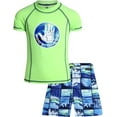 thumbnail image 1 of Body Glove Rash Guard Short Sleeve UPF 50 Plus Swimsuit Set (Boy's), 1 of 7