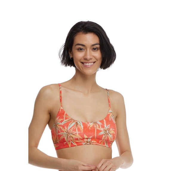 Body Glove Swimwear Balata Garden Aro Bralette Bikini Top, Removable Soft Cups