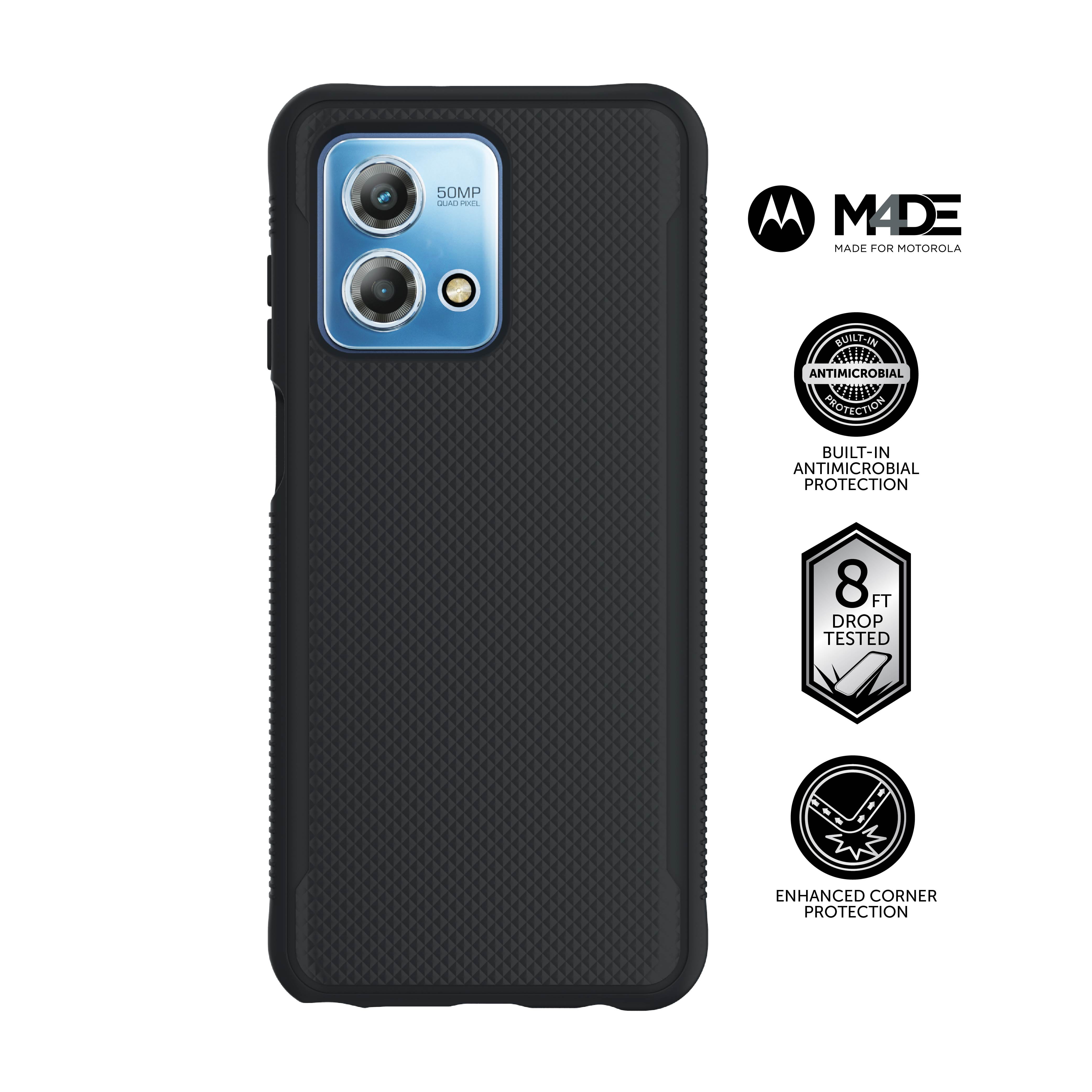 Body Glove Textured Gel Phone Case for Motorola moto g STYLUS LTE (2023) - Black