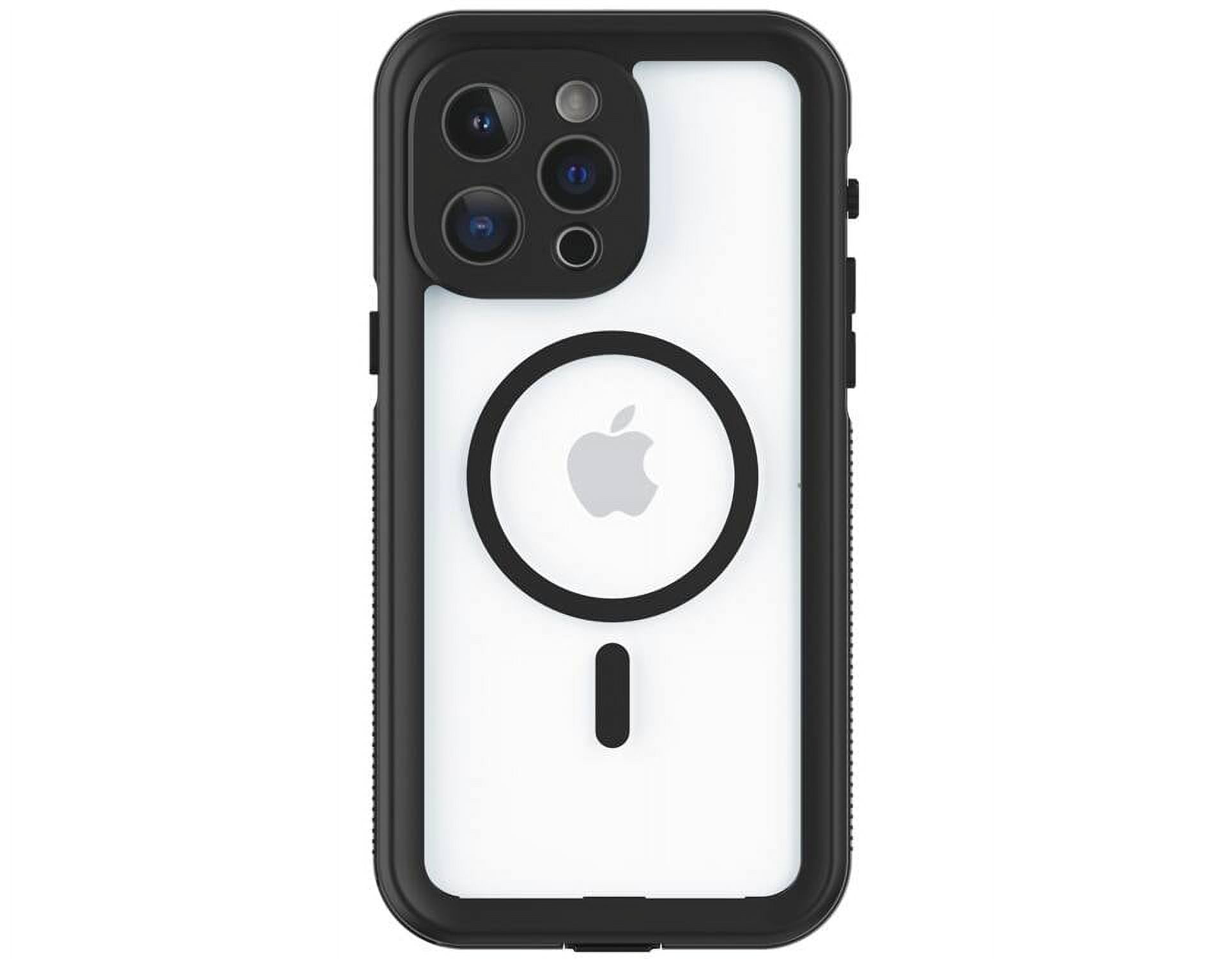 Clear Black Slim Waterproof Case for iPhone 14 Pro