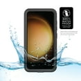 thumbnail interactive-video image 1 of Body Glove Tidal Waterproof Phone Case for Samsung Galaxy S23 5G - Black/Clear, 1 of 12