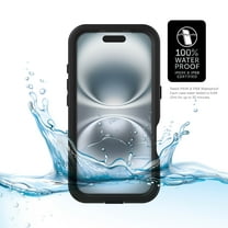 Body Glove Tidal Waterproof Phone Case for iPhone 16 - Black/Clear