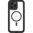 thumbnail image 1 of Body Glove Tidal Waterproof with MagSafe Case for iPhone 15 Pro - Clear / Black, 1 of 4
