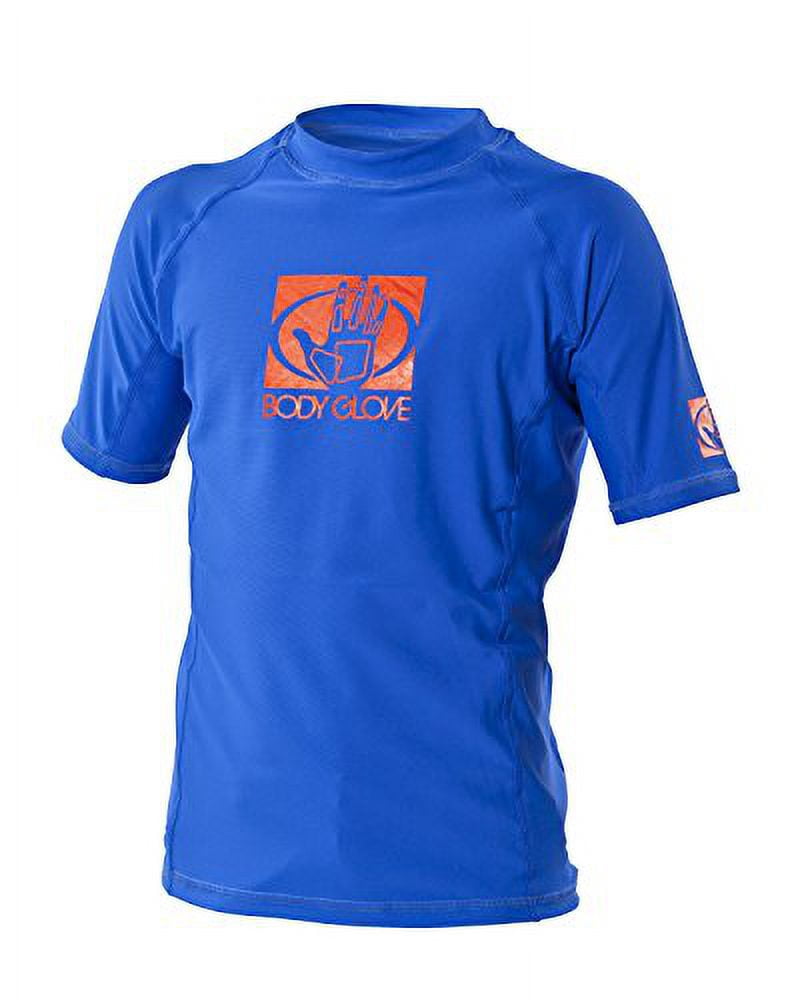Body Glove Wetsuit Junior Basic Fitted Short Arm Rash Guard, Royal, 12 ...