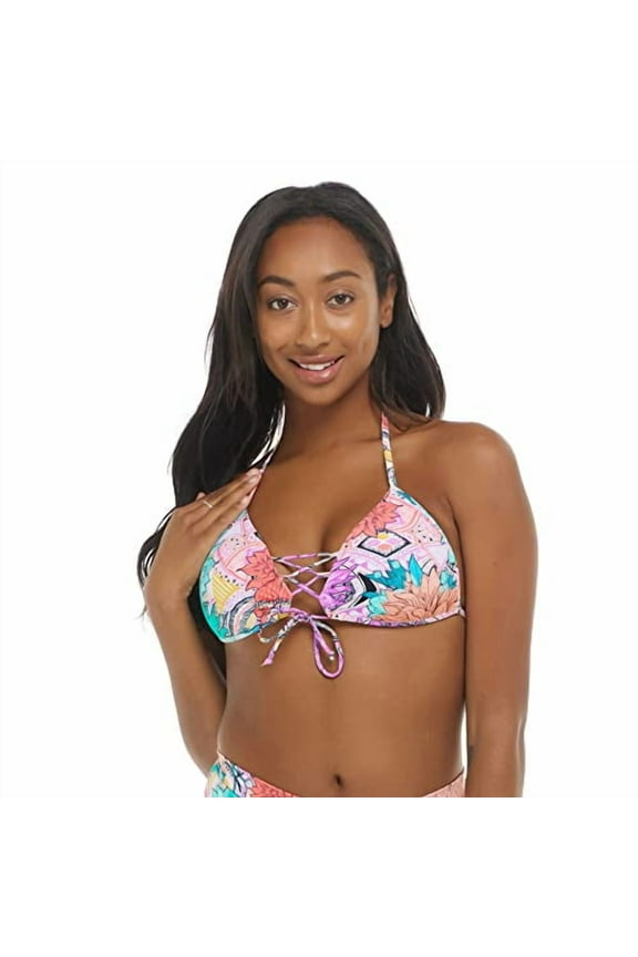 Women's Standard Baby Love Molded Cup Push Up Triangle Bikini Top Swimsuit, Buzz, Medium