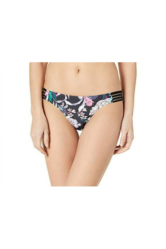 Women's Surf Rider Bikini Bottom Swimsuit, Sea, Black, Size X-Large