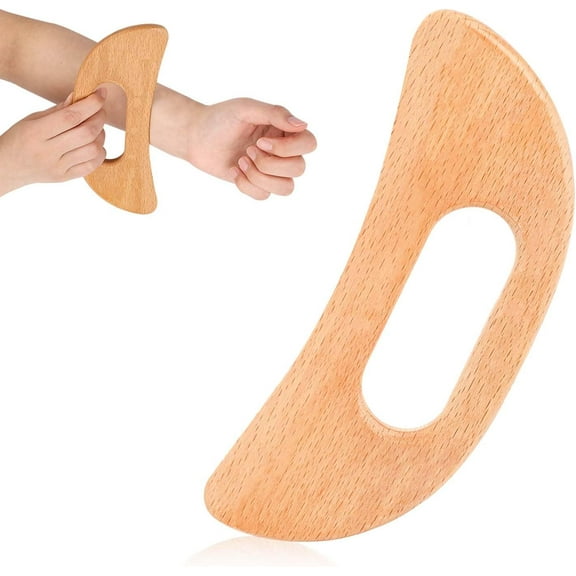 Body Gua Sha Tool, Wood Massage Tools Lymphatic Drainage Massager Wooden Manual Massage Scraper Body Sculpting Tools for Women and Men Neck Back Face Leg, Anti-Cellulite, Relieve Muscle Fatigue