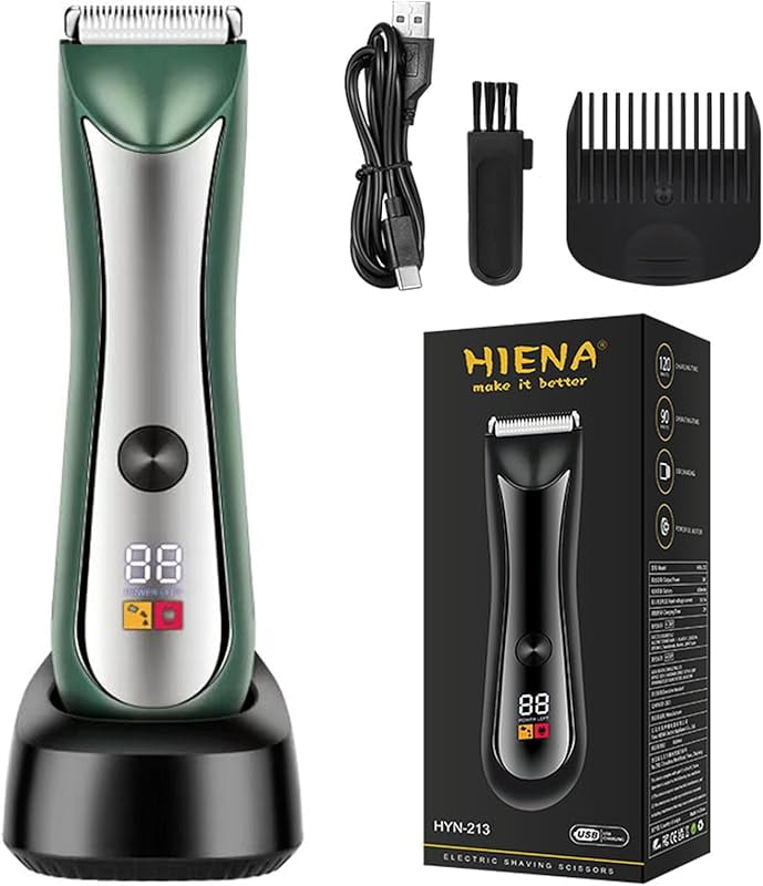 Body Hair Trimmer, Electric & Cordless Pubic Trimmers for Men, Multi ...