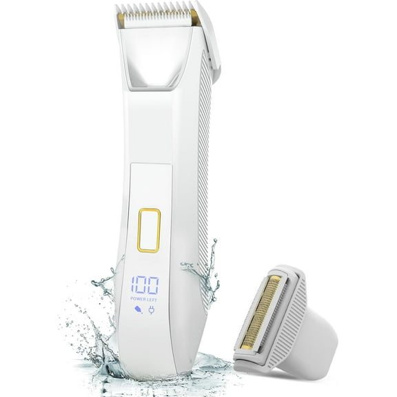 Body Hair Trimmer for Men, IPX7 Waterproof Pubic and Groin Hair Trimmer