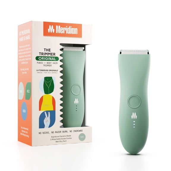 Body Hair Trimmer with Precision Grooming Design and Adjustable Trimming Performance for Personal Care, Body Grooming, and Smooth Maintenance, Sage