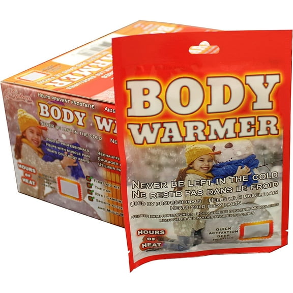 Body & Hand Warmer Large Heat Pack | Long Lasting Safe Natural Odorless Air Activated Heated Warmer Packs with Adhesive | Get Hours of Warmth | 40 Individual Single Use Warmth Packs by Mystical Fire