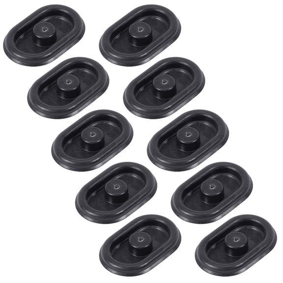 Body Hole Cover N90508801 Replacement Underbody Seal Plug, Oval TPEE Chasses Panel Insert Pack, 10 Pieces for Golf 4/5/6 Daily Service Spare Needs