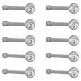 thumbnail image 1 of Body Jewelry- Adult Women's Sterling Silver 22G Cubic Zirconia Stud Nose Rings, 9 Pack, 1 of 7