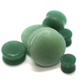thumbnail image 1 of Body Jewelry Green Jade Stone Plugs - 00g - 10mm - Sold As a Pair (A/2/2/30), 1 of 3