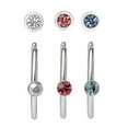 thumbnail image 1 of Body Jewelry Women's 16G Surgical Steel Crystal Nose Studs and Hoops in Mixed Colors, 6 Pack, 1 of 5