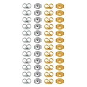 Women's 24-Piece Stainless Steel Butterfly Wing Earring Backs Set