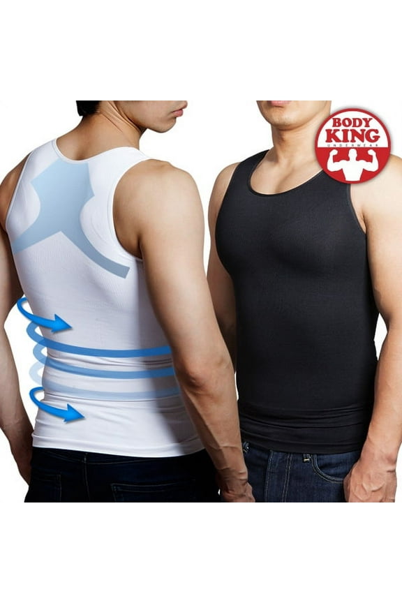 [Body King] Slim Vest, Shapewear, Men's Chest Compression Slimming Body Shaper Workout Undershirts