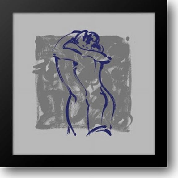 Body Language IX (silver) 16x16 Framed Art Print by Gockel, Alfred