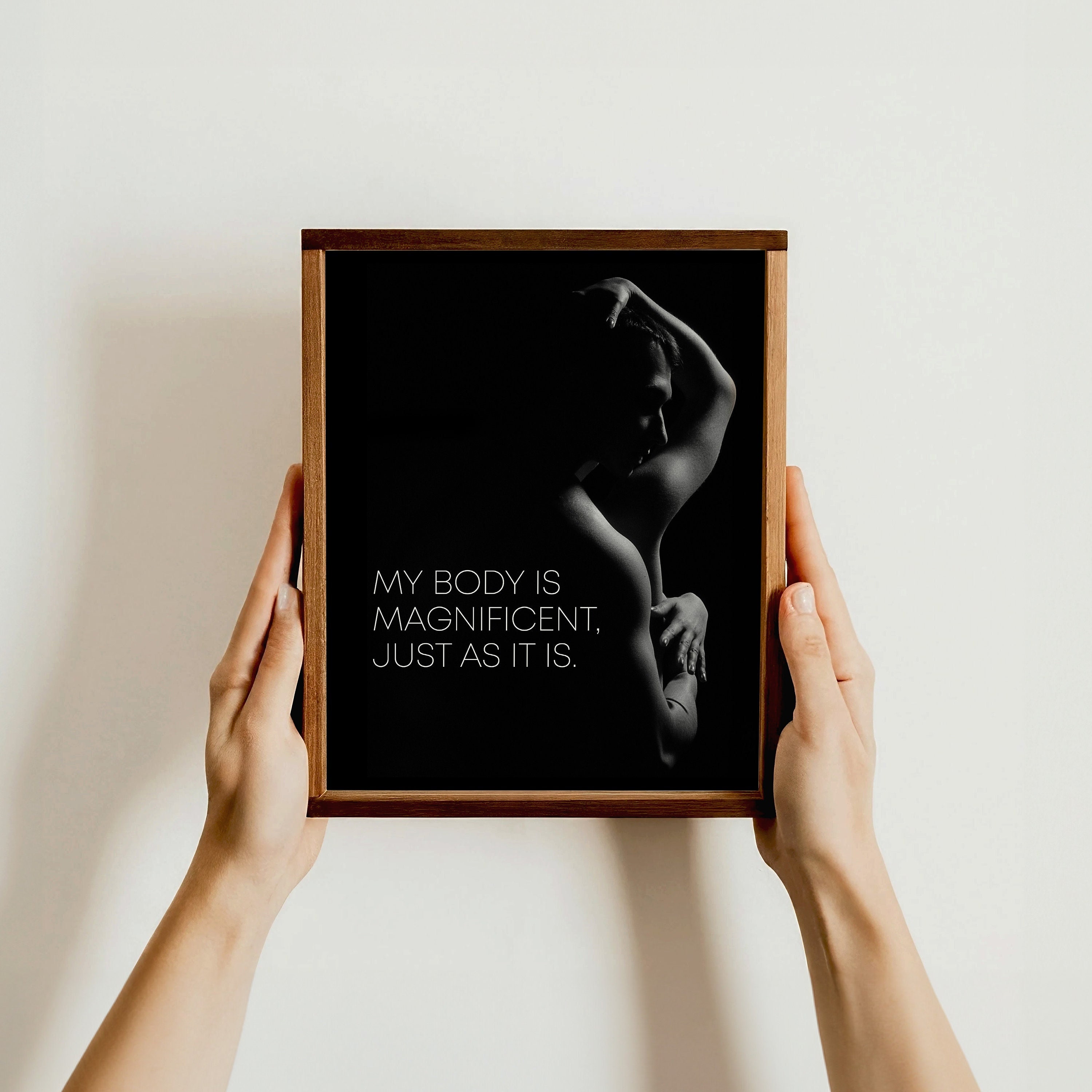 My Body Is Magnificent Inspirational Print | Empowering Body Positivity ...