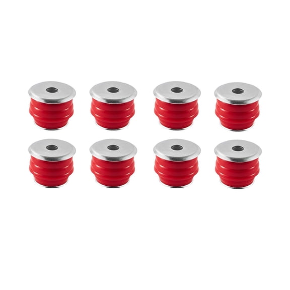 Body Mount Bushing Kit, 2008-2016 F250 F350 Super Duty, 60 PCS Polyurethane, Replacement, Durable, Improve Ride Quality, Red