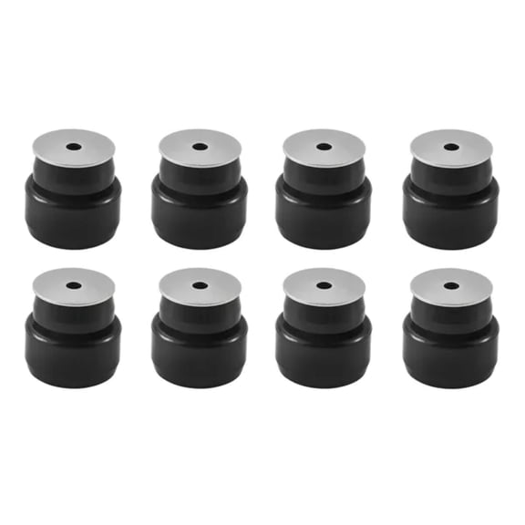 Body Mount Bushing Kit, Compatible with 1999-2014 Chevy Silverado & Sierra 1500/2500, 24 PCS Polyurethane Body Mount Kit, Durable Components for Improving Bumpy Driving Performance, Black