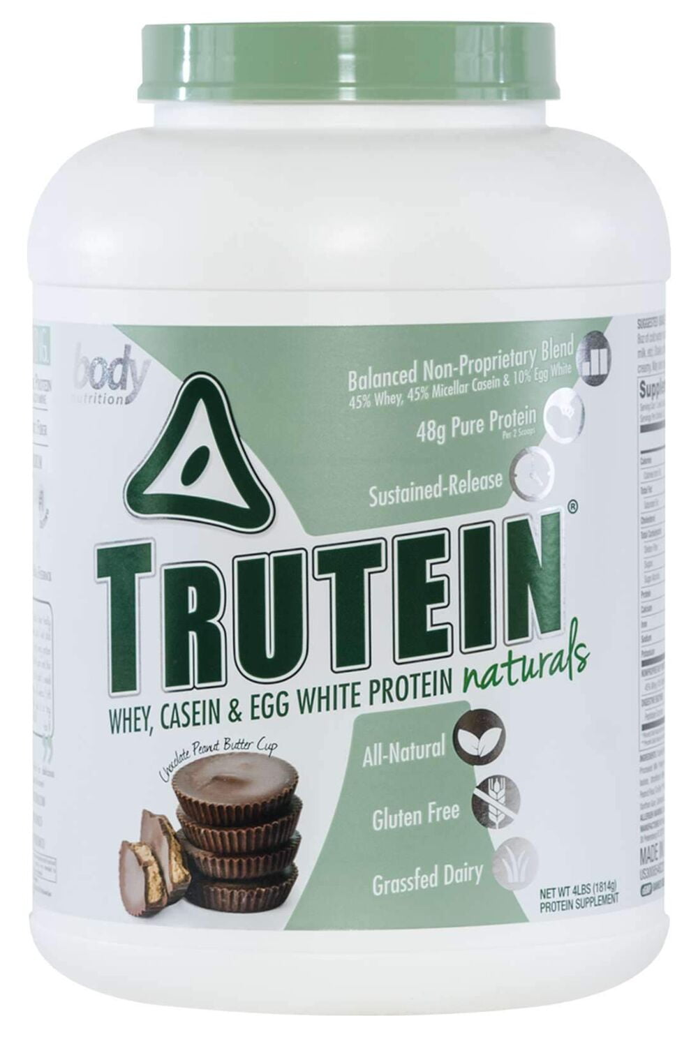 Body Nutrition Trutein Naturals 4lb. (1814g) Flavor: Chocolate Peanut Butter Cup