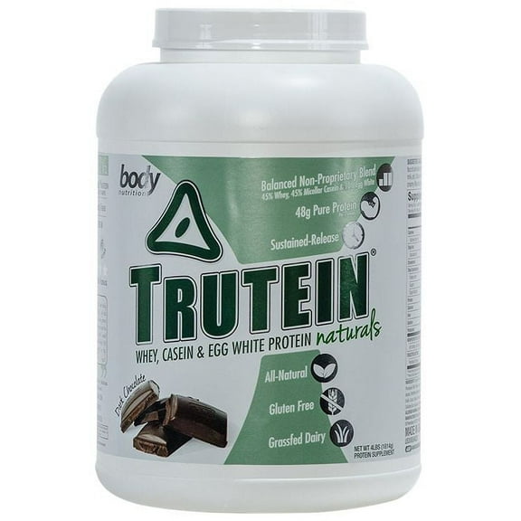 Body Nutrition Trutein Naturals 4lb. (1814g) Flavor: Dark Chocolate