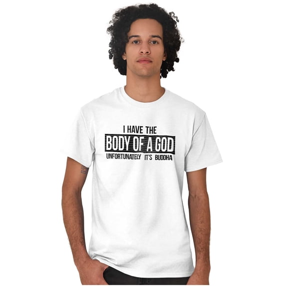 Body Of God Buddha Exercise Fitness Men's Graphic T Shirt Tees Brisco Brands X
