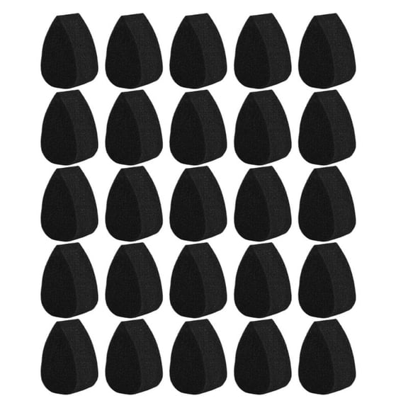 Body Paint Applicators Sponges 25 Pack Black Teardrop Foam Makeup Puff for Face Painting Concealer, Parties
