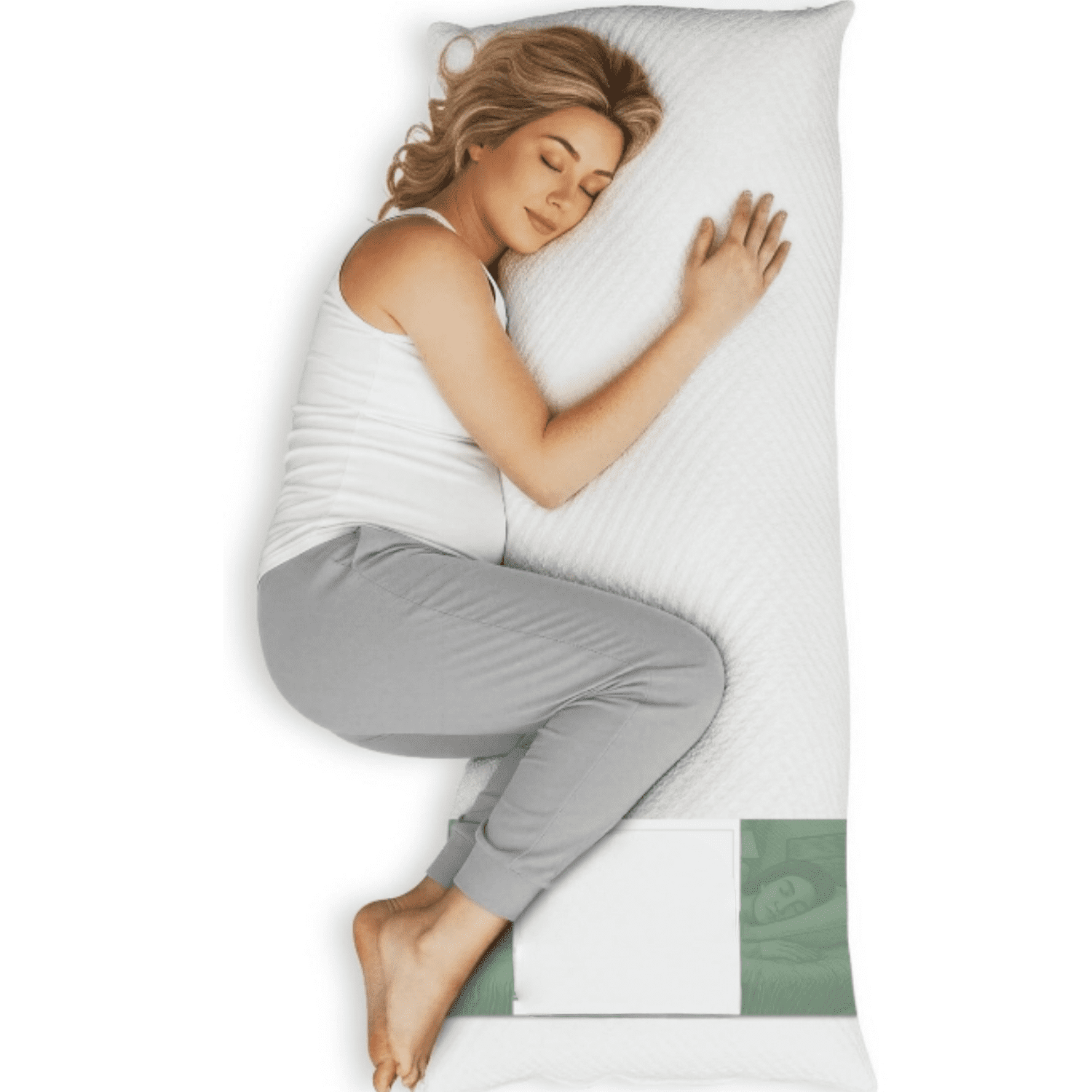 Body Pillow for Adults, Cozy Comfort Down Alternative Pregnancy Pillows - Soft, Supportive, Breathable Side Sleepers Maternity Pillow - Long Cuddle Pillow for Bed, 20x54 Full Body Pillow
