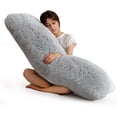 thumbnail image 1 of Body Pillow for Adults Extra Long Full Body Pillow with Removable Cover and Memory Foam Filling, for Side Sleepers and Pregnancy, Soft Support Pillow, Machine Washable (20x54 Inch), 1 of 14