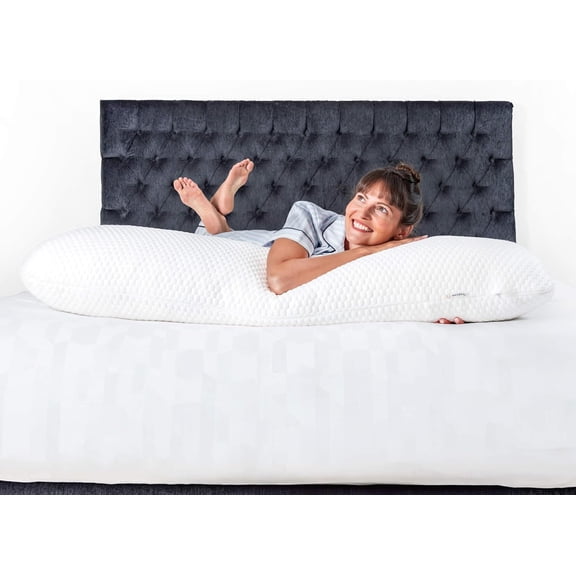 Body Pillow for Adults, Side Sleeper Bed, Full Support in Long & Large Size, Tencel Lyocell Cover, Firm Memory Foam Soft Microfiber, 20x54 inch, Machine Washable