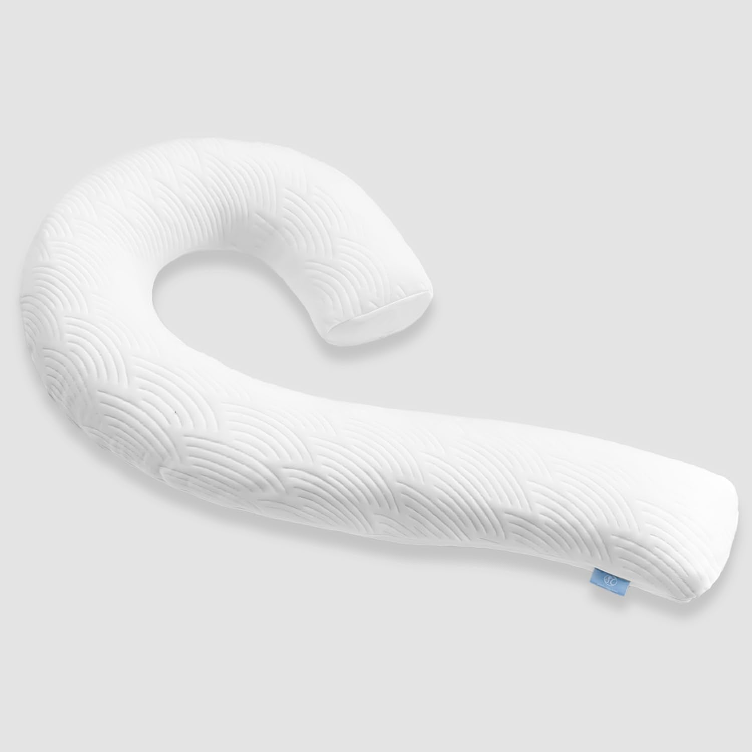 Body Pillow for Adults - Soft Long Bed Pillows Insert Sleeping Shredded Memory Foam & Removable Washable Cover Swan Shaped Side Sleeper Pregnancy 49 Inch (White)