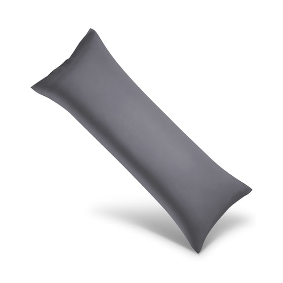 SORMAG Body Pillow Case Cover Bamboo Cooling Body Pillow Cover for Hot Sleepers and Night Sweats Breathable & Silky Soft Full Long Pillow Case (Dark Grey,1 Pack,20x54 inches)