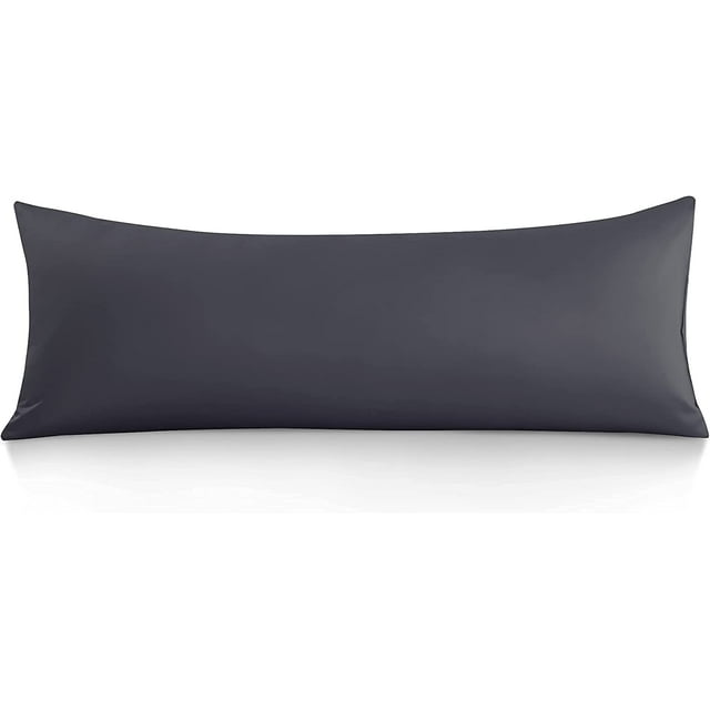 Body Pillow Cover 600 TC 100 Natural Cotton 1 Piece 20"x 48" Dark Grey