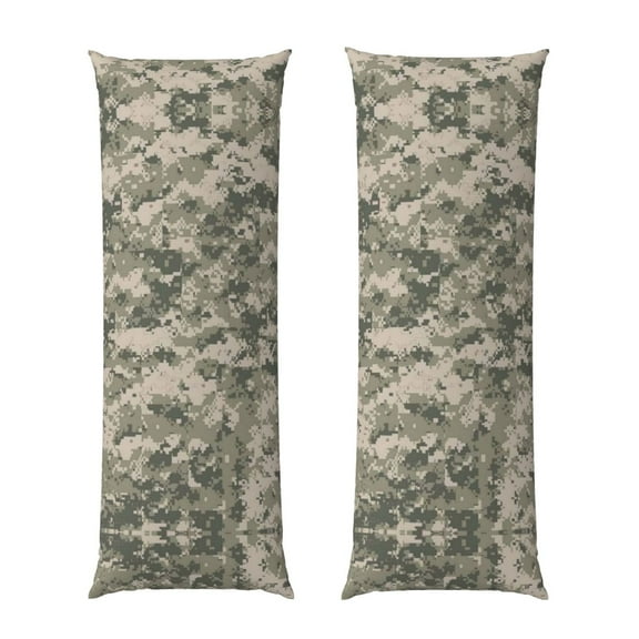 Body Pillow Cover Army Digital Camouflage Long Case Protector With Zipper Rectangle Soft Large Cases Cover 20 X 54 In