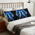 Body Pillow Cover, Blue Viper Snake k Body Pillow Cases with Zipper