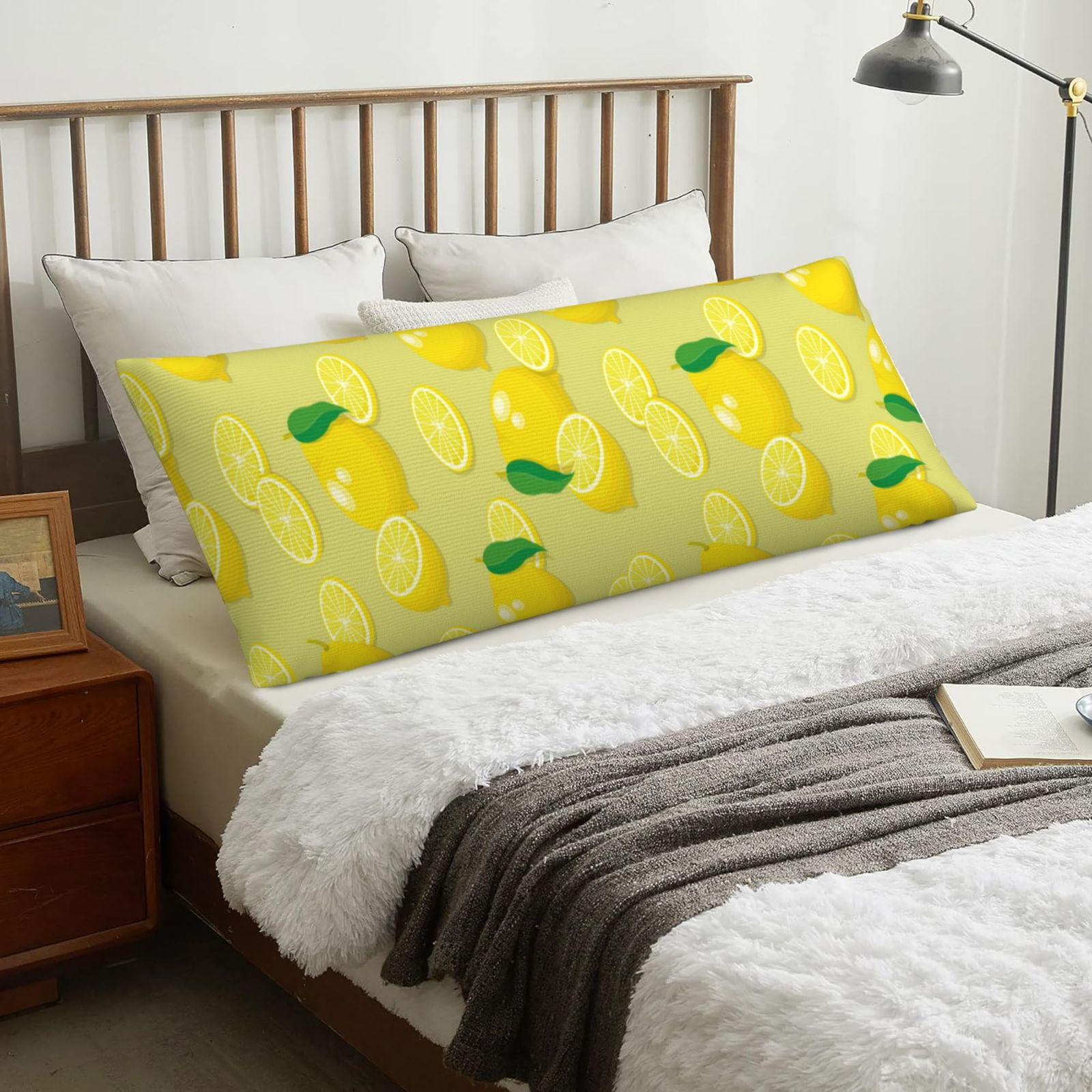Body Pillow Cover Bright Lemons Soft Body Pillow Pillowcase Comfort Breathable Long Body Pillow Case Cover with Zipper 20x60in Walmart
