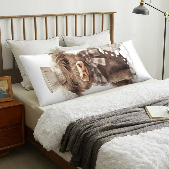 Body Pillow Cover - C Soft Body Pillow Cover with Zipper, Comfort Body Pillow Pillowcase, Body Pillow Case Cover 20 x 54