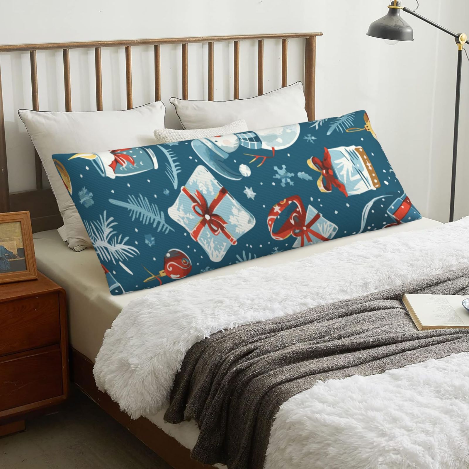 Body Pillow Cover Christmas Snowman Gift Body Pillow Cover with