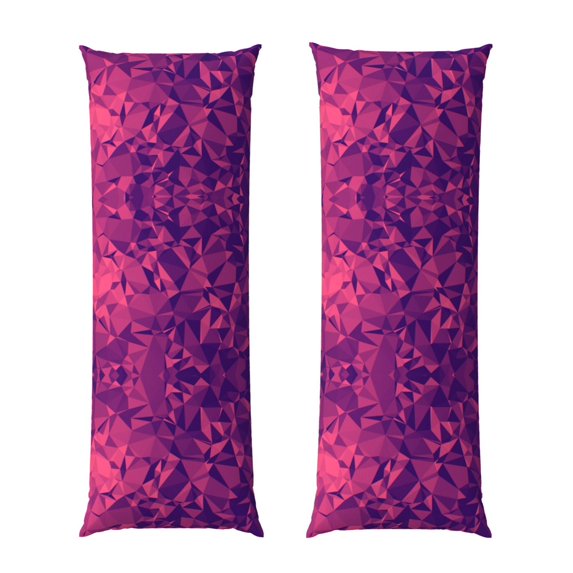 Body Pillow Cover Colorful Polygon Frequency Polygon Long Case Protector With Zipper Rectangle Soft Large Cases Cover 20 X 54 In