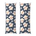 Body Pillow Cover Cute Dog Love Glasses Super Soft Body Pillow Cover