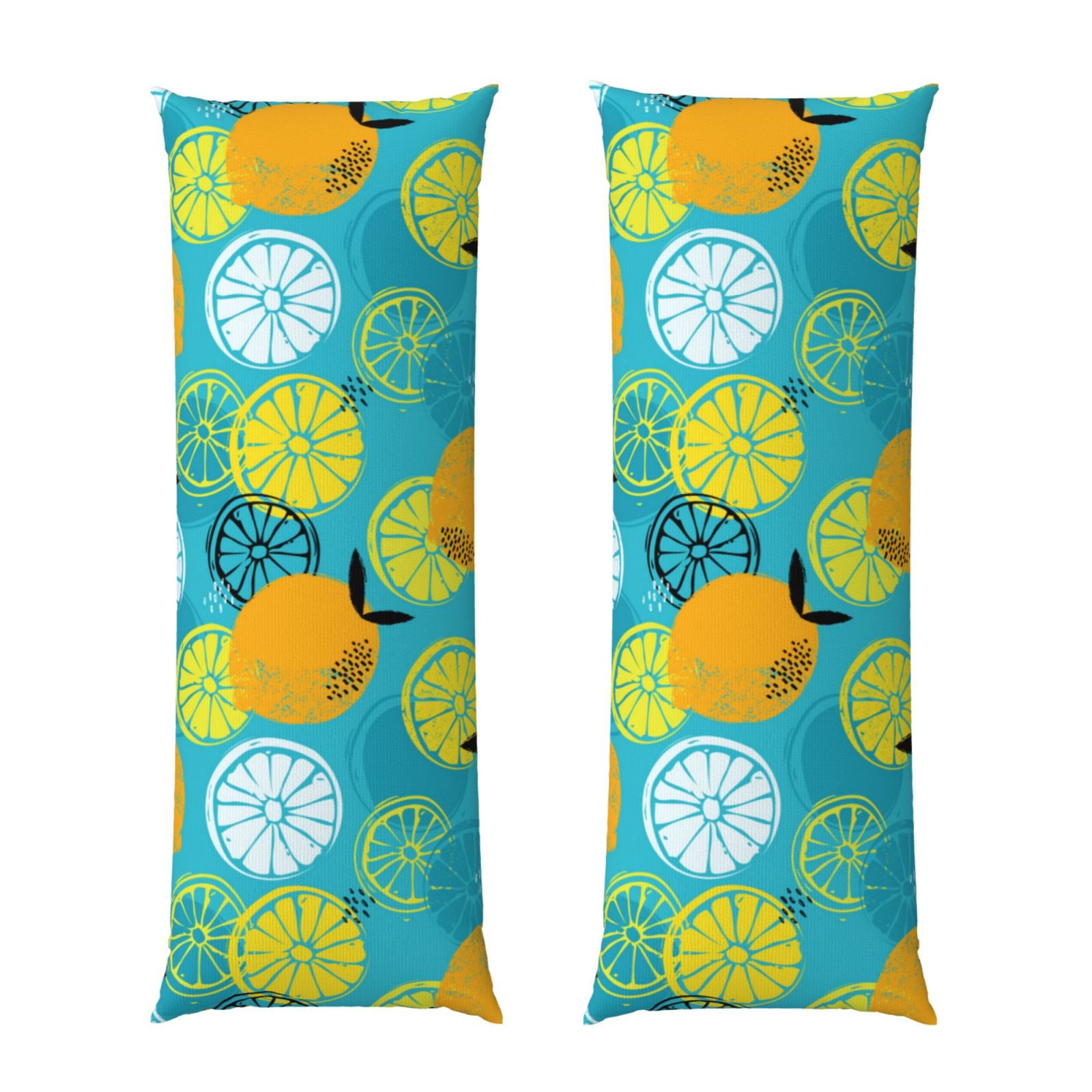 Body Pillow Cover Cute Orange Yellow Lemon Super Soft Body Pillow Cover with Zipper
