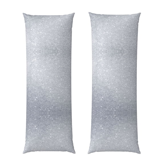 Body Pillow Cover Diamond Silver Pattern Long Case Protector With Zipper Rectangle Soft Large Cases Cover 20 X 54 In
