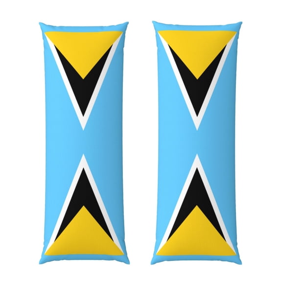 Body Pillow Cover Flag Of Saint Lucia Long Case Protector With Zipper Rectangle Soft Large Cases Cover 20 X 54 In