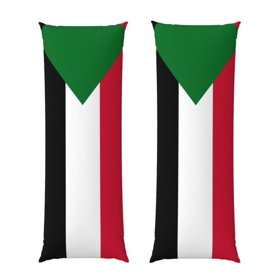 Body Pillow Cover Flag Of Sudan Long Case Protector With Zipper Rectangle Soft Large Cases Cover 20 X 54 In