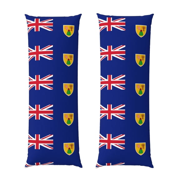 Body Pillow Cover Flag Of The Turks And Caicos Island Long Pillow Case With Zipper Decorative Soft Cushion Bedding Pillowcase 20"X54"