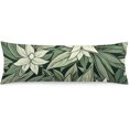 thumbnail image 1 of Body Pillow Cover Pillowcase Natural Greenery Long Pillowcase Botanical Sage Green Leaves Floral Art Pattern Bed Large Throw Pillow Case with Hidden Zipper 20x54inch for Bed Decor, 1 of 6